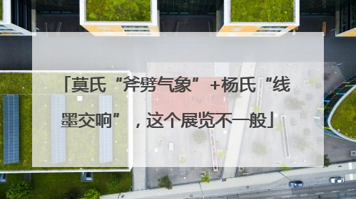 莫氏“斧劈气象”+杨氏“线墨交响”，这个展览不一般